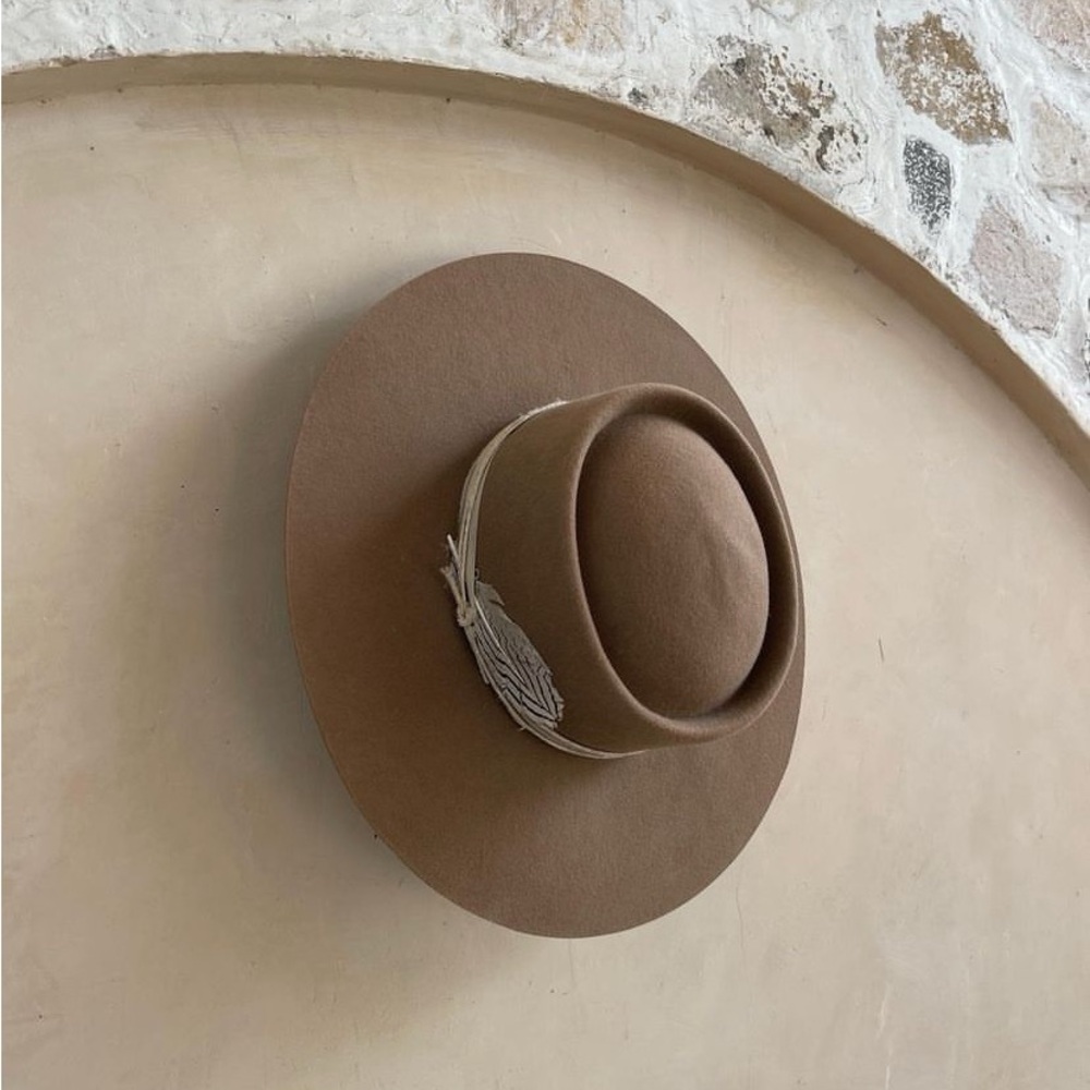 Friends of Friends Hat Co. Paige Tan Wool Gambler